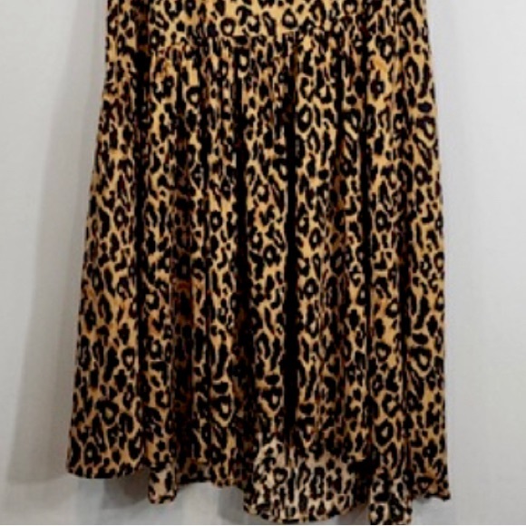Zara Leopard Print Boho Maxi Dress Sz. Small NWT - Picture 7 of 12